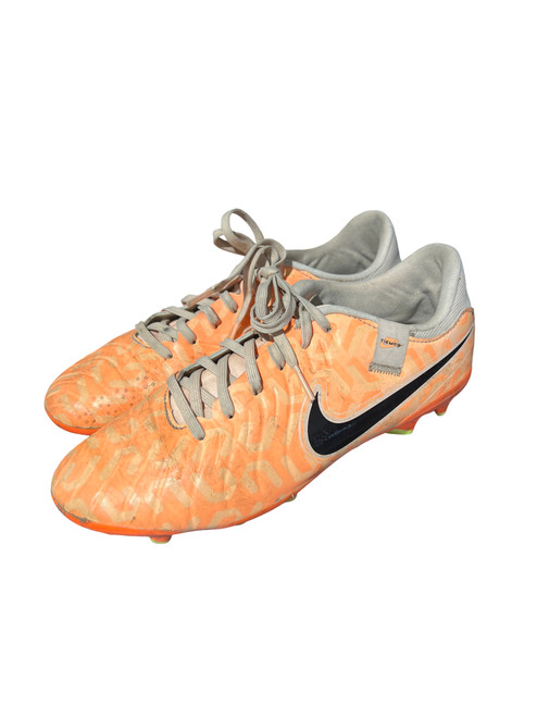 Vist Large View of Product Image Which is Used Nike Soccer Cleats Orange Senior 6.5