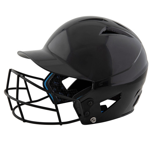 Vist Large View of Product Image Which is Champro HX Rookie Helmet w/Mask #HXUFM New Champro HX Rookie Helmet w/Mask Black Medium
