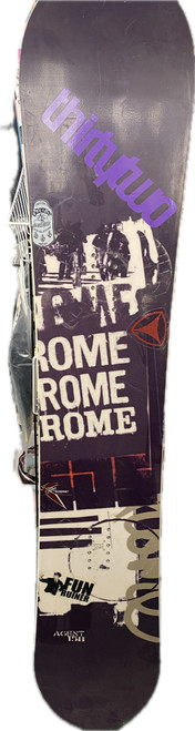 Vist Large View of Product Image Which is Used Rome AGENT Mens Snowboard Only Black 158 cm