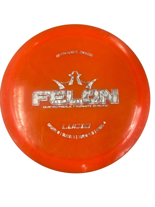 Vist Large View of Product Image Which is Used Dynamic Discs FELON Disc Golf Driver Orange