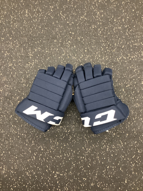 Vist Large View of Product Image Which is Used CCM LTP Junior Gloves Navy Blue 11"