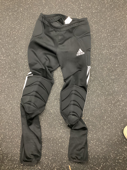 Vist Large View of Product Image Which is Used Adidas PADDED PANTS Goalie Bottom Adt Black SM