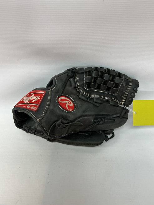 Vist Large View of Product Image Which is Used Rawlings GAMER BB/SB Glove RH Throw Black 12"