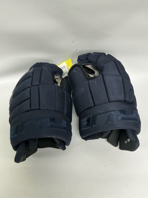 Vist Large View of Product Image Which is Used True A SERIES BLACK Senior Gloves Navy Blue 14"