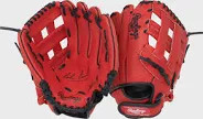 Vist Large View of Product Image Which is New Rawlings SURE CATCH SERIES CORBIN CARROL BB/SB Glove RH Throw Red 10 1/2"