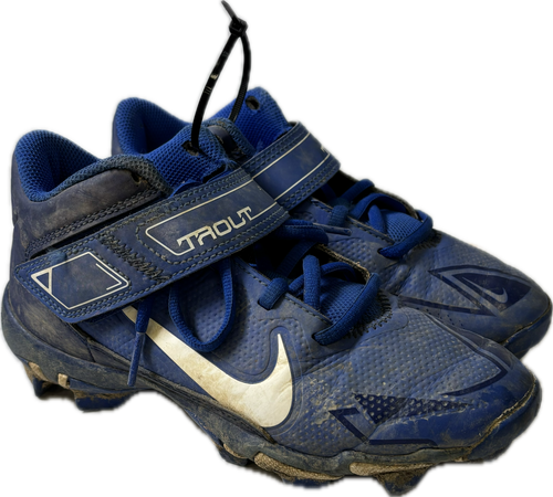 Vist Large View of Product Image Which is Used Nike TROUT CZ5910-414 BB/SB Cleats Navy Blue Junior 02.5