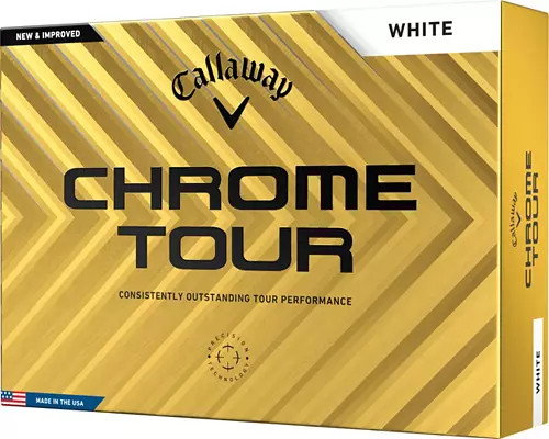 Used Callaway CHROME TOUR 12 Pack - Golf Balls White 11866-S000029134 Vist Large View of Product Image Which is Used Callaway CHROME TOUR 12 Pack - Golf Balls White
