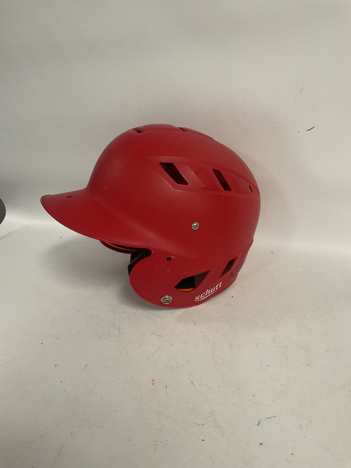 Vist Large View of Product Image Which is Used Schutt BATTING HELMET Batting Helmet No Mask Red MD
