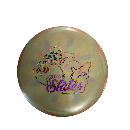 Vist Large View of Product Image Which is Used Discraft WASP Disc Golf Mid Range Brown