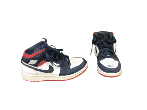 Vist Large View of Product Image Which is USED NIKE BASKETBALL SHOES Y NAVY BLUE JUNIOR 04