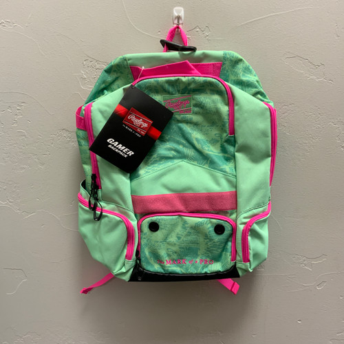Vist Large View of Product Image Which is New GAMER BKPK MINT/PINK
