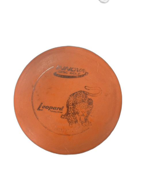Vist Large View of Product Image Which is Used Innova LEOPARD Disc Golf Driver Orange