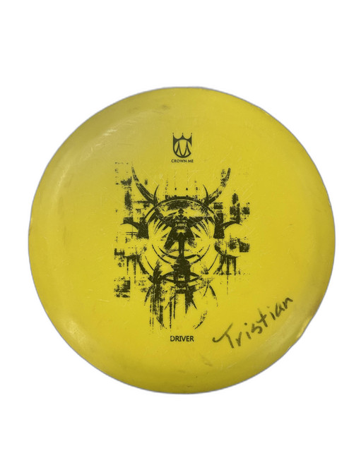 Vist Large View of Product Image Which is Used CROWN ME Disc Golf Driver Yellow