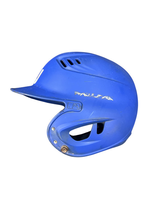 Vist Large View of Product Image Which is Used Rawlings BATTING HELMET Batting Helmet No Mask Royal Blue One Size
