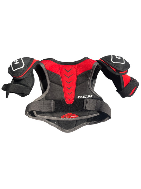 Vist Large View of Product Image Which is Used CCM QLT 230 Junior Shoulder Pads SM