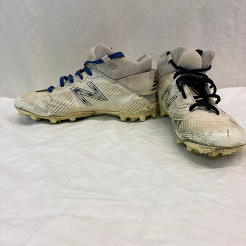 Vist Large View of Product Image Which is Used New Balance LAX Cleats Boys White Junior 04.5