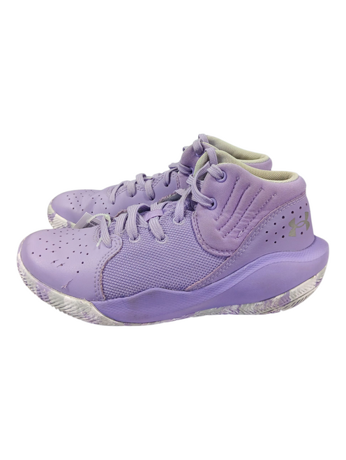 Vist Large View of Product Image Which is Used Under Armour Jet 21 "Lilac" Basketball Shoes Junior Size 01.5