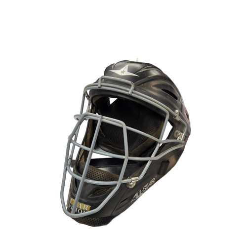 Vist Large View of Product Image Which is Used All-Star MVP Catchers Helmet w/Mask Black MD