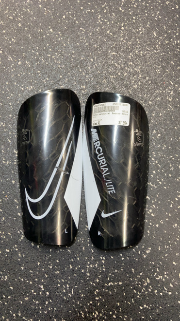 Vist Large View of Product Image Which is Used Nike Soccer Shin Guards Junior Black XL