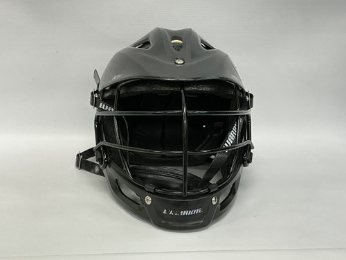 Vist Large View of Product Image Which is Used Warrior BURN JR Lacrosse Helmet Black MD