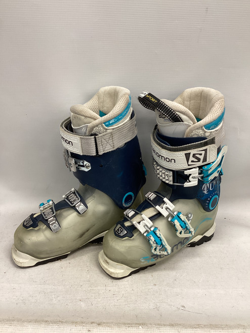 Vist Large View of Product Image Which is Used Salomon QUEST PRO 80 Womens DH Ski Boot Navy Blue 230 MP - J05 - W06