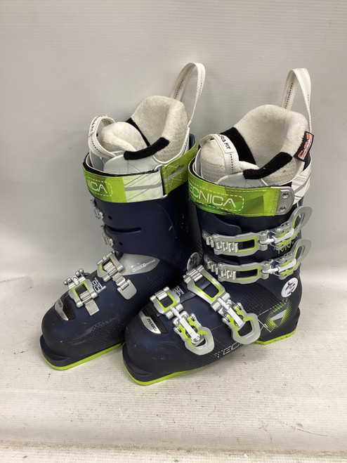Vist Large View of Product Image Which is Used Tecnica MACH 1 Womens DH Ski Boot Navy Blue 275 MP - M09.5 - W10.5