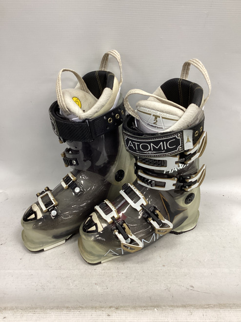 Vist Large View of Product Image Which is Used Atomic HAWX 100 Womens DH Ski Boot Black 230 MP - J05 - W06