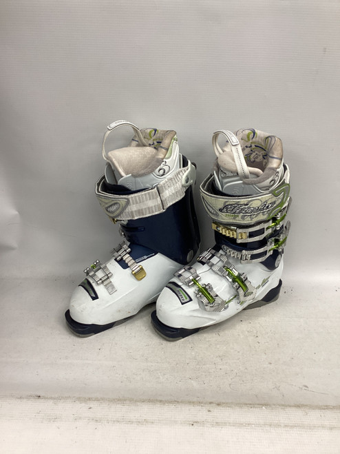 Vist Large View of Product Image Which is Used Tecnica VIVA DEMON 100 Womens DH Ski Boot White 235 MP - J05.5 - W06.5