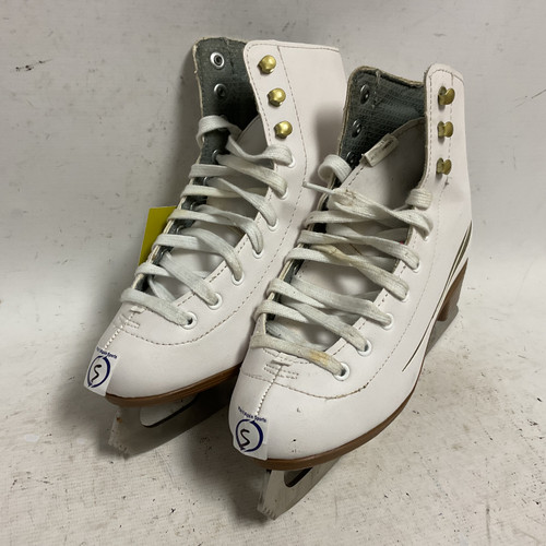 Vist Large View of Product Image Which is Used Lake Placid CASCADE WomensFigure Skate White Senior 5