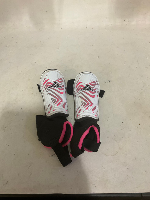 Vist Large View of Product Image Which is Used Brava Soccer Shin Guards Youth White XS