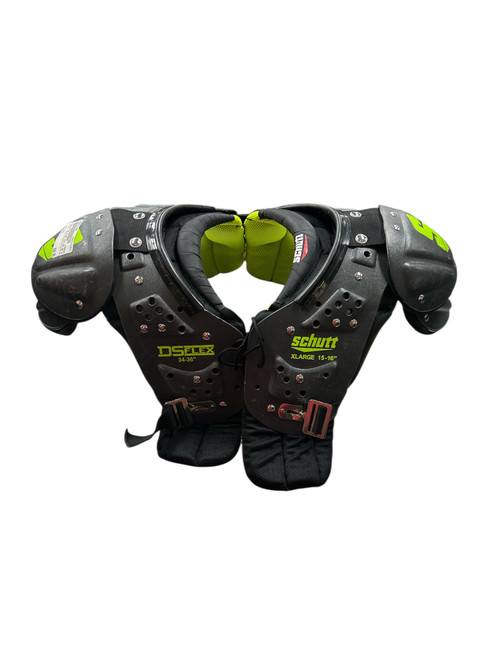 Vist Large View of Product Image Which is Used Schutt DS FLEX YTH FB SP XL FB Shoulder Pads Grey XL