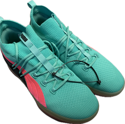 Vist Large View of Product Image Which is Used Puma Basketball Shoes M Teal Senior 13