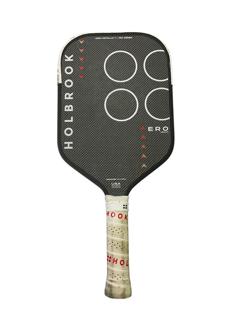 Vist Large View of Product Image Which is Used HOLBROOK AERO METALLIC T Pickleball Racquet Black