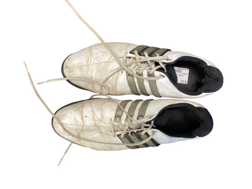 Vist Large View of Product Image Which is Used Adidas Mens Golf Shoes White Senior 9.5