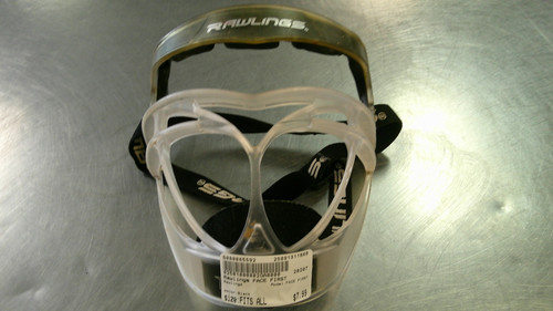 Vist Large View of Product Image Which is Used Rawlings FACE FIRST BB/SB Fielders Mask Black Fits all