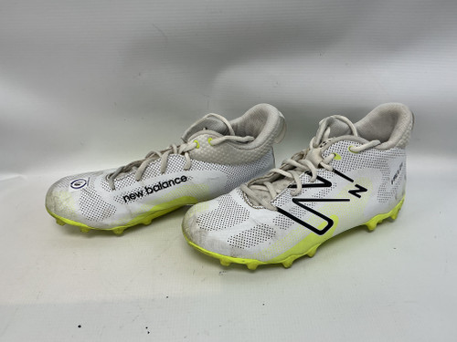 Vist Large View of Product Image Which is Used New Balance LAX Cleats Mens White Senior 6
