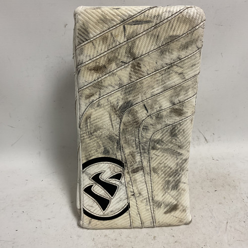 Vist Large View of Product Image Which is Used Warrior RITUAL PRO Senior Goalie Blocker White