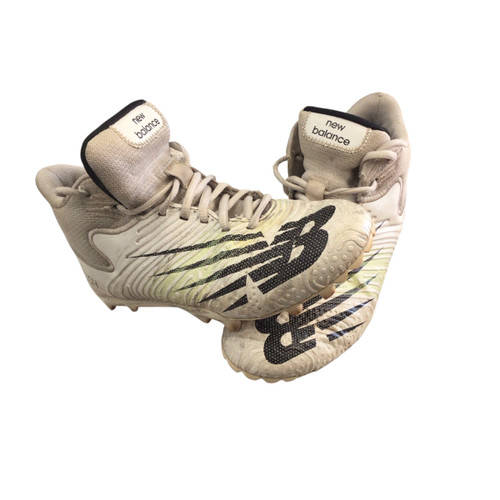 Vist Large View of Product Image Which is Used New Balance LAX Cleats Boys White Youth 06.5