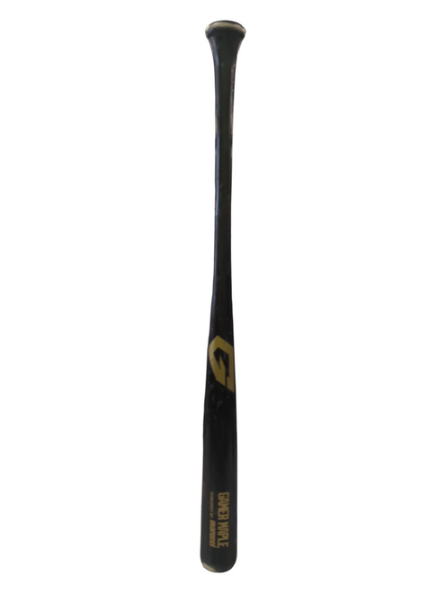 Vist Large View of Product Image Which is Used Marucci GAMER MAPLE BB/SB Wood Bat Black 31"