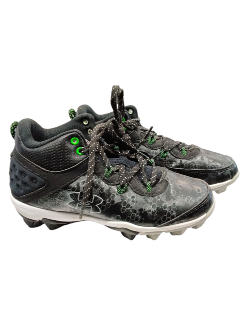 Vist Large View of Product Image Which is Used Under Armour BH OUT OF HERE BB/SB Cleats Black Junior 03