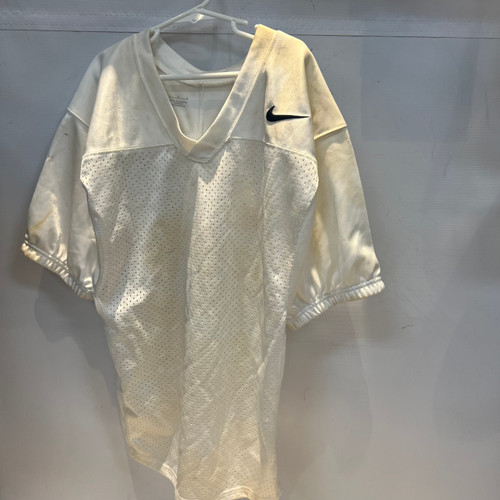Vist Large View of Product Image Which is Used Nike WHITE PRACTICE JERSEY FB Top Adult White Youth