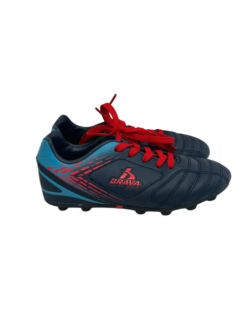 Vist Large View of Product Image Which is Used Brava Jr 1 Soccer Cleats Navy Blue 
