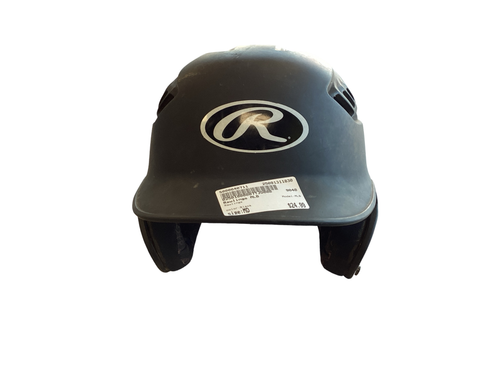 Vist Large View of Product Image Which is Used Rawlings MLB Batting Helmet No Mask Black MD
