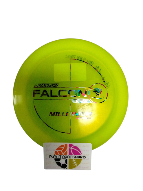 Vist Large View of Product Image Which is Used Innova QUANTUM FALCON Disc Golf Driver Yellow