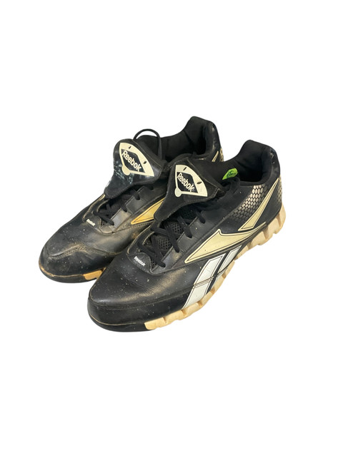 Vist Large View of Product Image Which is Used Reebok METAL SPIKES BB/SB Cleats Black Senior 11.5
