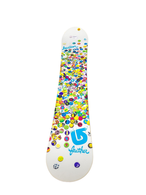 Vist Large View of Product Image Which is Used Burton FEATHER Womens Snowboard Only White 149 cm