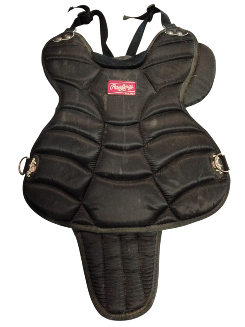 Used Rawlings LLBP Catchers Chest Protector Navy Blue Junior 11866-S000029210 Vist Large View of Product Image Which is Used Rawlings LLBP Catchers Chest Protector Navy Blue Junior