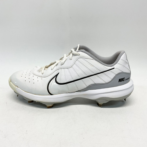 Vist Large View of Product Image Which is Used Nike ALPHA HUARACHE VARSITY 4 LOW BB/SB Cleats White Senior 9.5