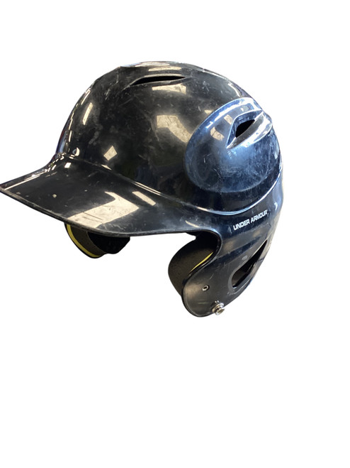 Vist Large View of Product Image Which is Used Under Armour HELMET Batting Helmet No Mask Black MD