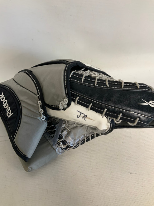 Vist Large View of Product Image Which is Used Reebok 4K Junior Goalie Catcher White And Black